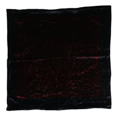 Dolce & Gabbana Black Red Viscose Square Men Foulard Scarf - Scarves & Shawls