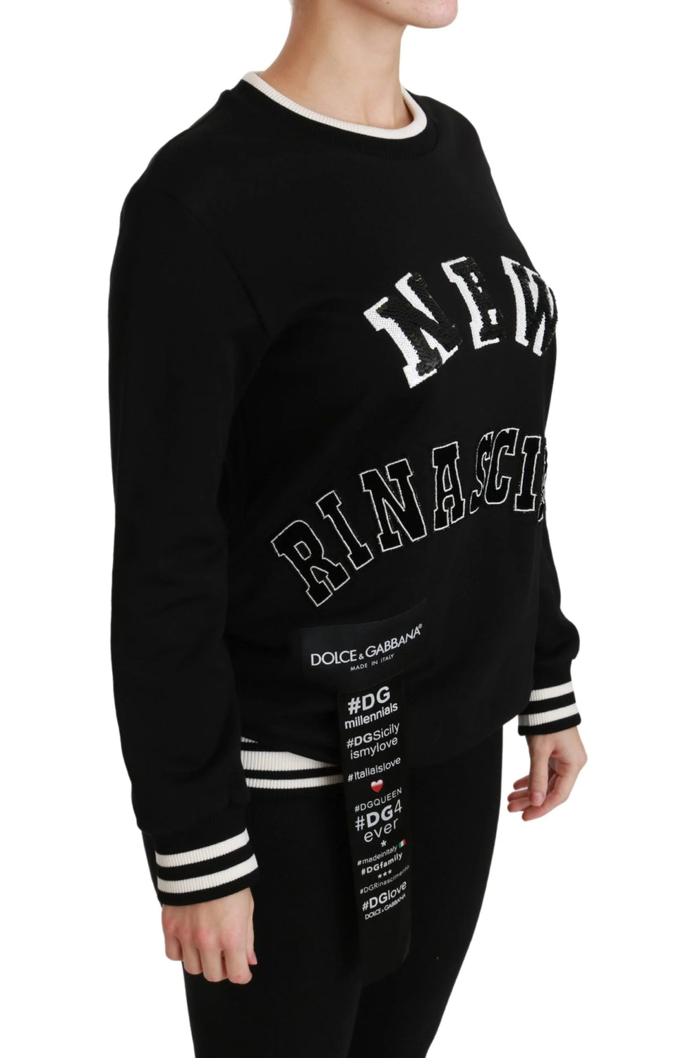 Dolce & Gabbana Black Rinascimento #DGmillennials Sweater - Sweaters