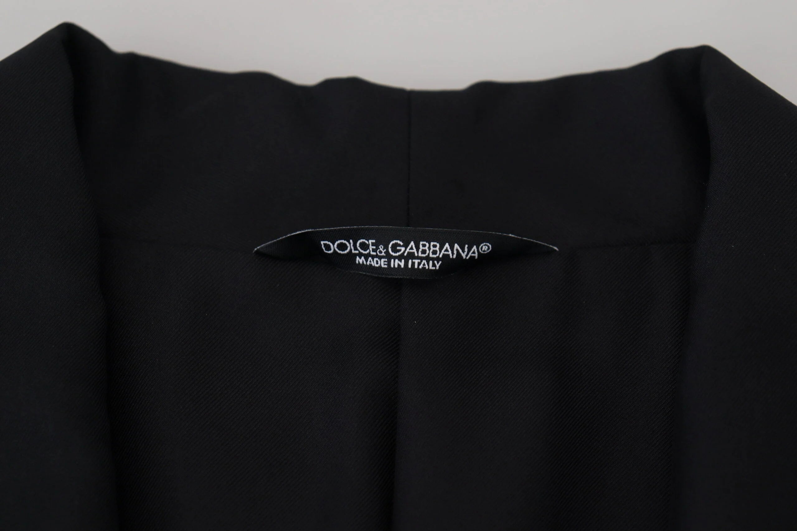 Dolce & Gabbana Black Robe Striped DG Patch Jacket Men Blazer - Sport Jackets