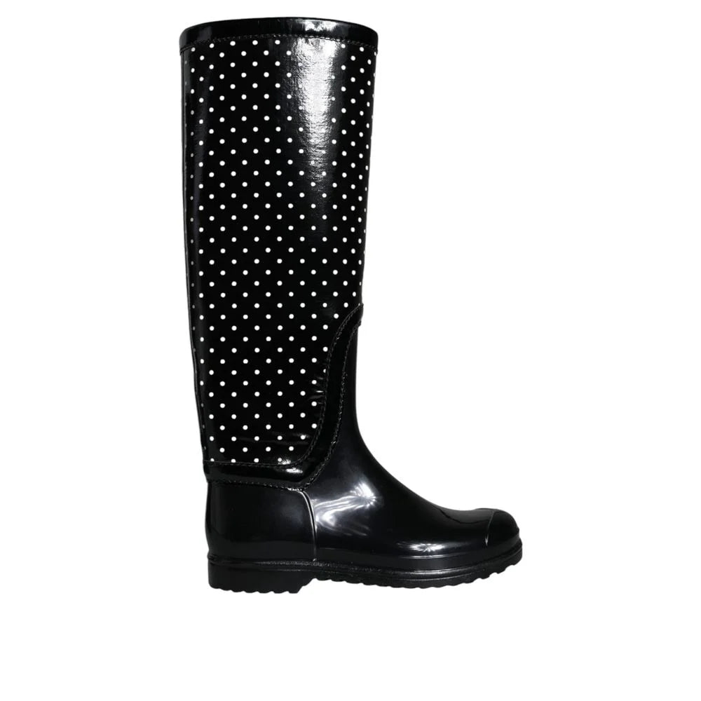 Dolce & Gabbana Black Rubber Boot - EU36/US6 - Boots