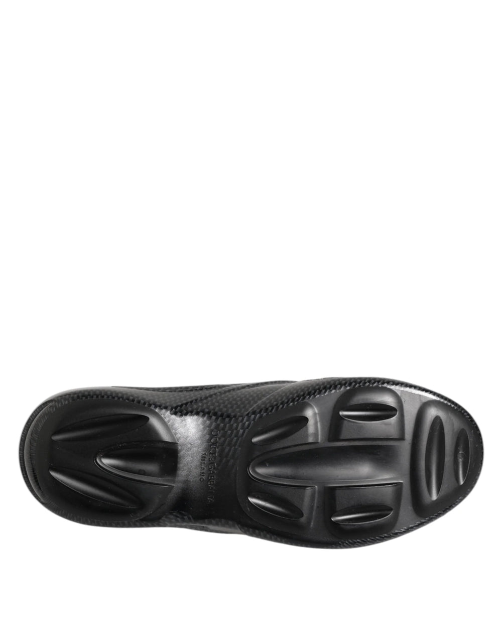 Dolce & Gabbana Black Rubber Slides Low Top Sneakers Shoes - EU44/US11