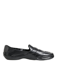 Dolce & Gabbana Black Rubber Slides Low Top Sneakers Shoes - EU44/US11 - Sneakers