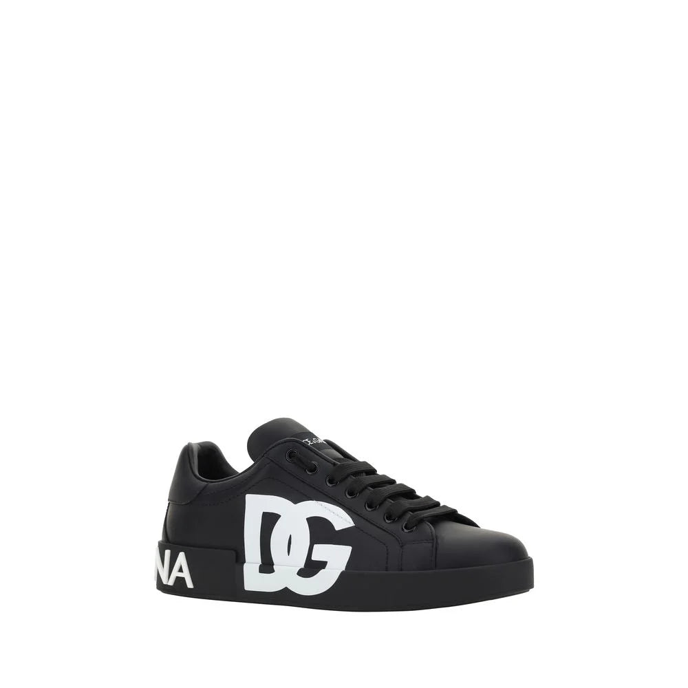 Dolce & Gabbana Mustat Kumikengät - Tennarit