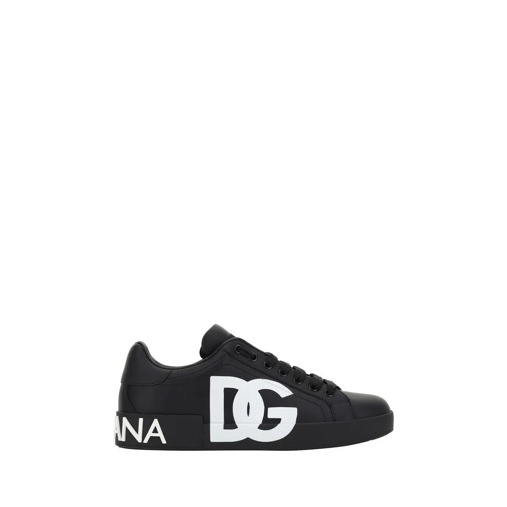 Dolce & Gabbana Mustat Kumikengät - Tennarit