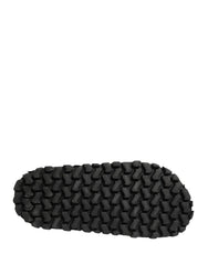 Dolce & Gabbana Black Ruching Detail Flats Men Sandals Shoes - EU44/US11