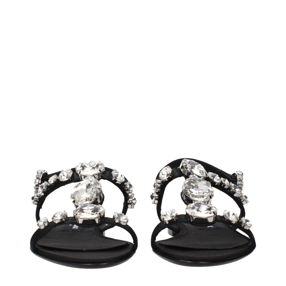 Sandales Dolce & Gabbana Noires Plates