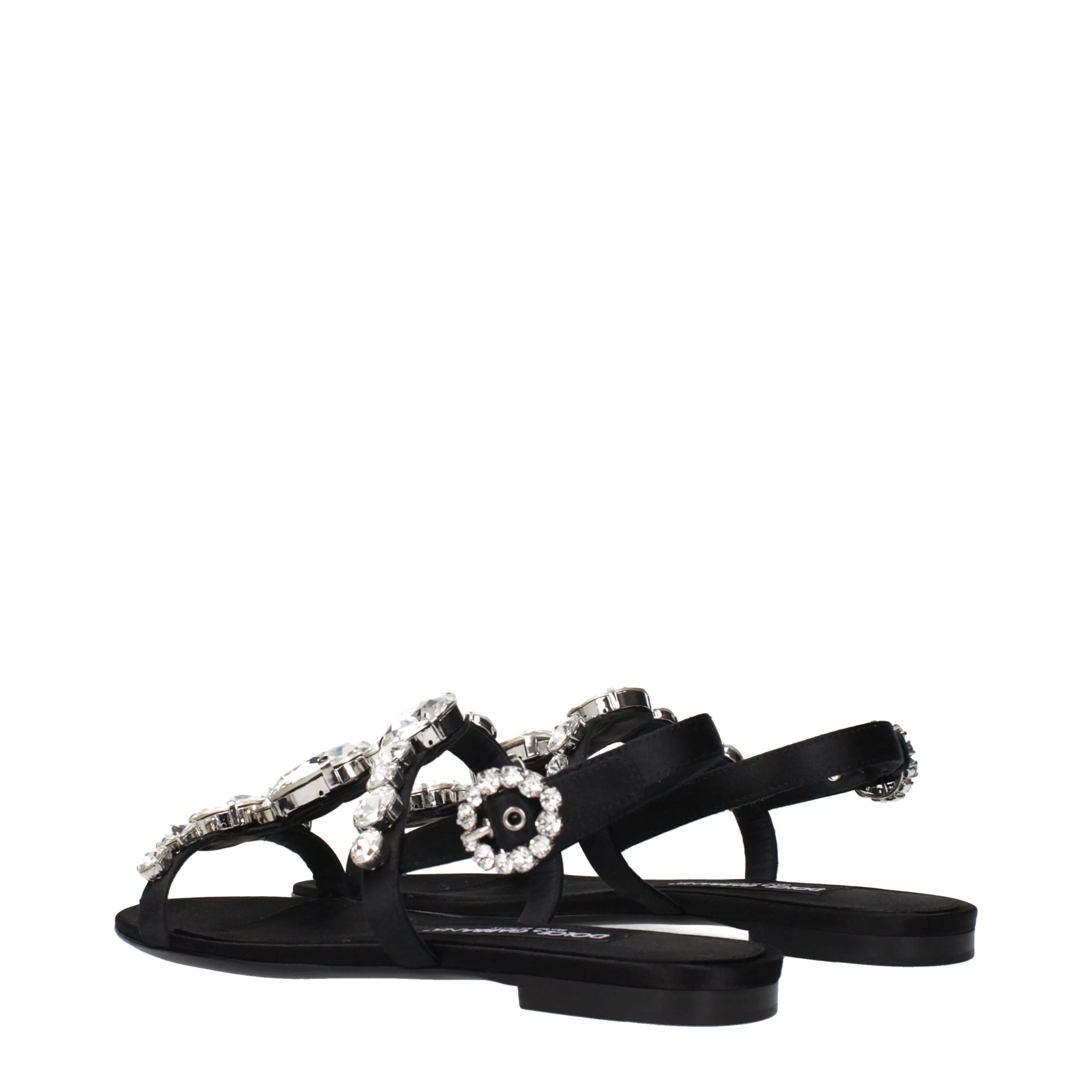 Sandales Dolce & Gabbana Noires Plates