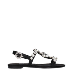 Sandales Dolce & Gabbana Noires Plates