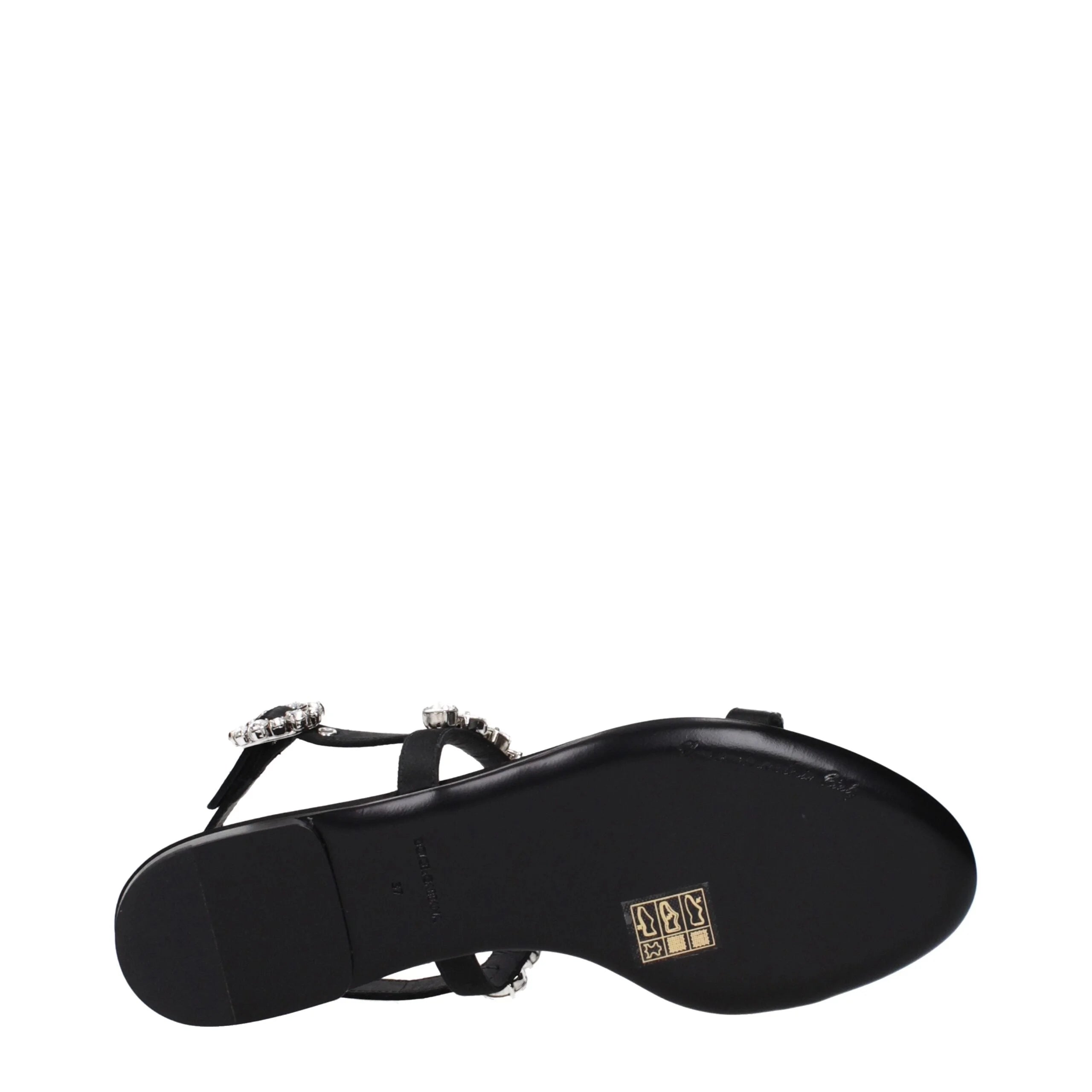 Sandales Dolce & Gabbana Noires Plates
