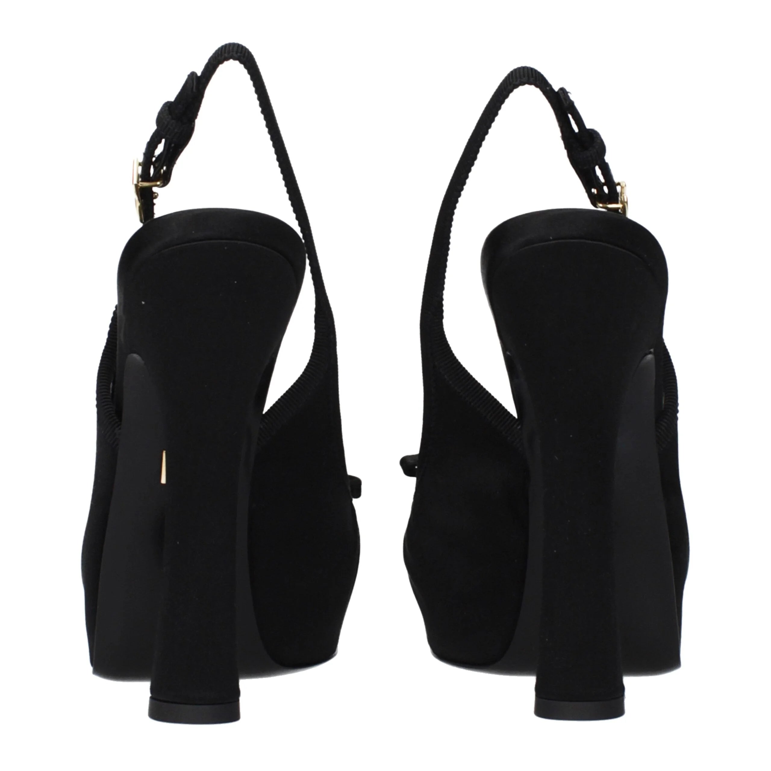 Dolce & Gabbana Black Satin Pumps - EU39/US9
