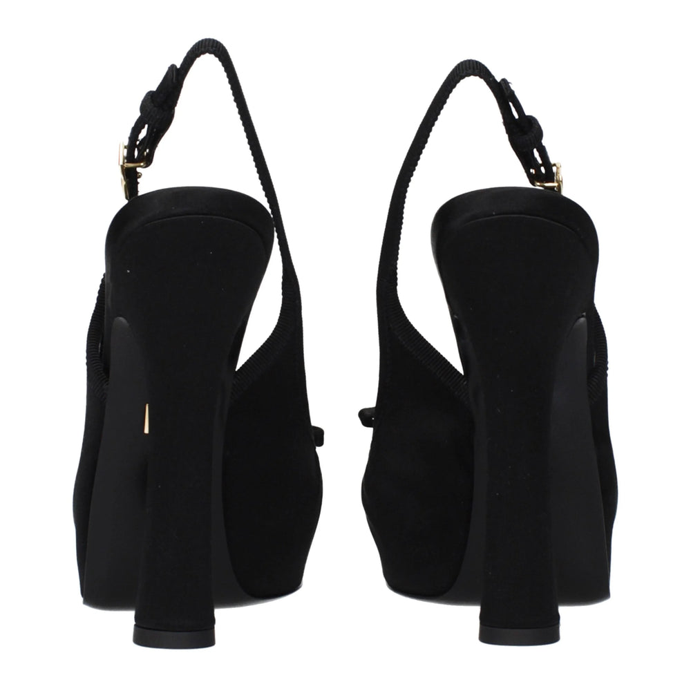 Dolce & Gabbana Black Satin Pumps - EU39/US9