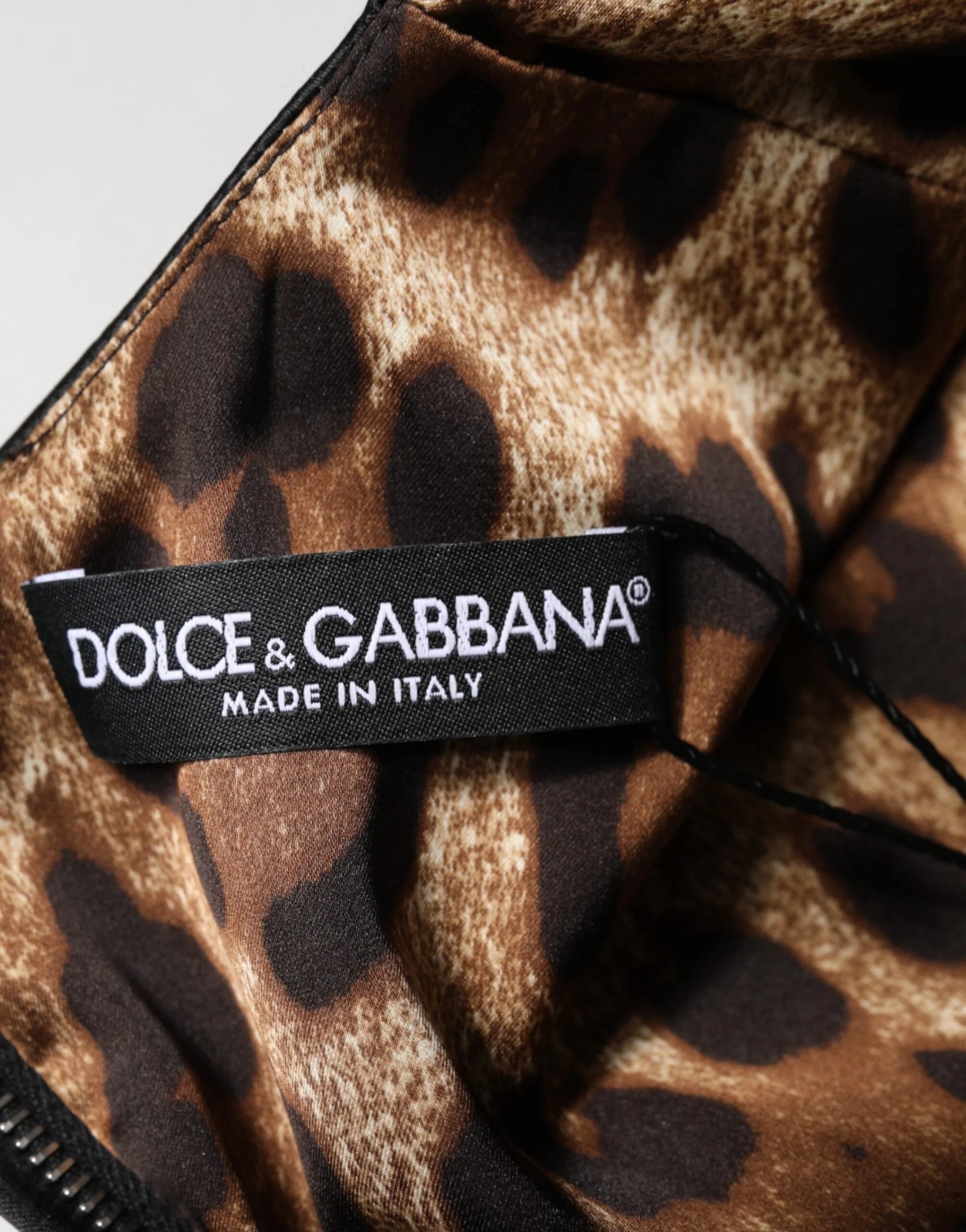 Dolce & Gabbana Black Satin Sheath Midi Cap Sleeves Dress - IT40|S