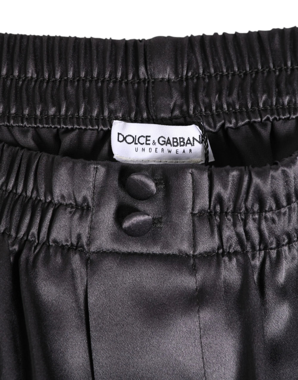Dolce & Gabbana Black Satin Silk Elastic Men Boxer Short Swimwear - IT4 | S - Swim Boxers