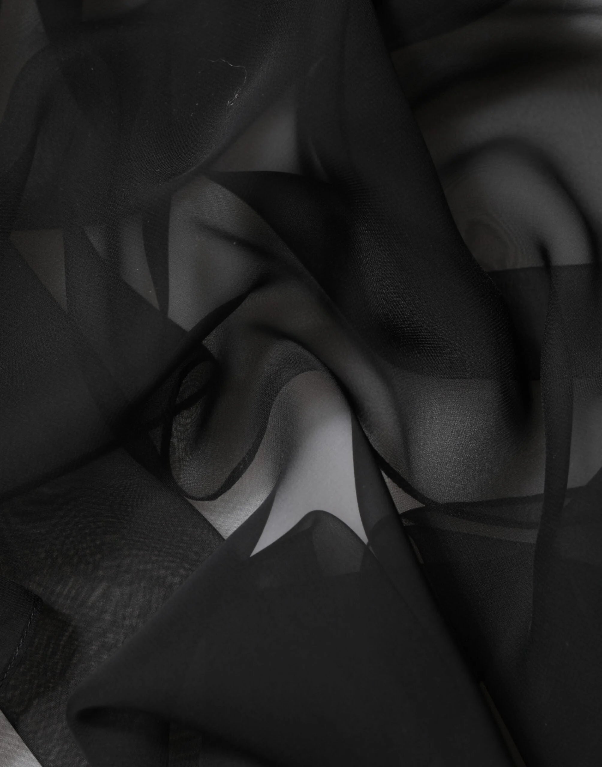 Dolce & Gabbana Black See Through Silk Chiffon Lace Blouse Top - IT40|S - Blouses