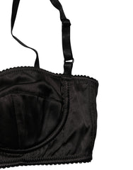 Dolce & Gabbana Black Semi-Pad Underwire Balconette Bra Underwear - IT2 | S
