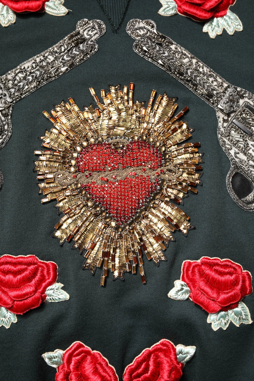 Dolce & Gabbana Black Sequined Embellished Pullover Sweater - IT44 | XS - Sweaters