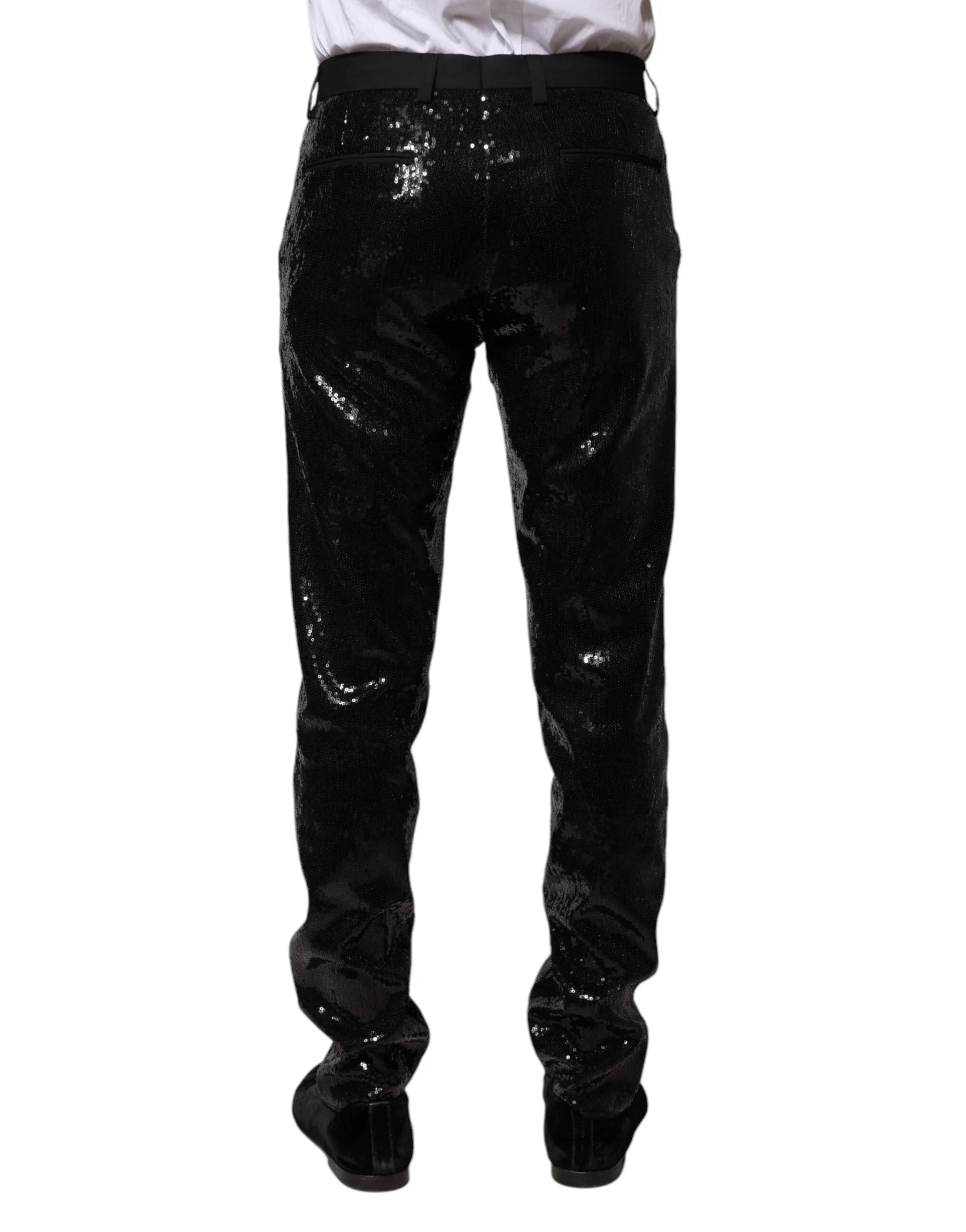 Dolce & Gabbana Black Sequined Embellishment Pants - IT44 | XS - Trousers