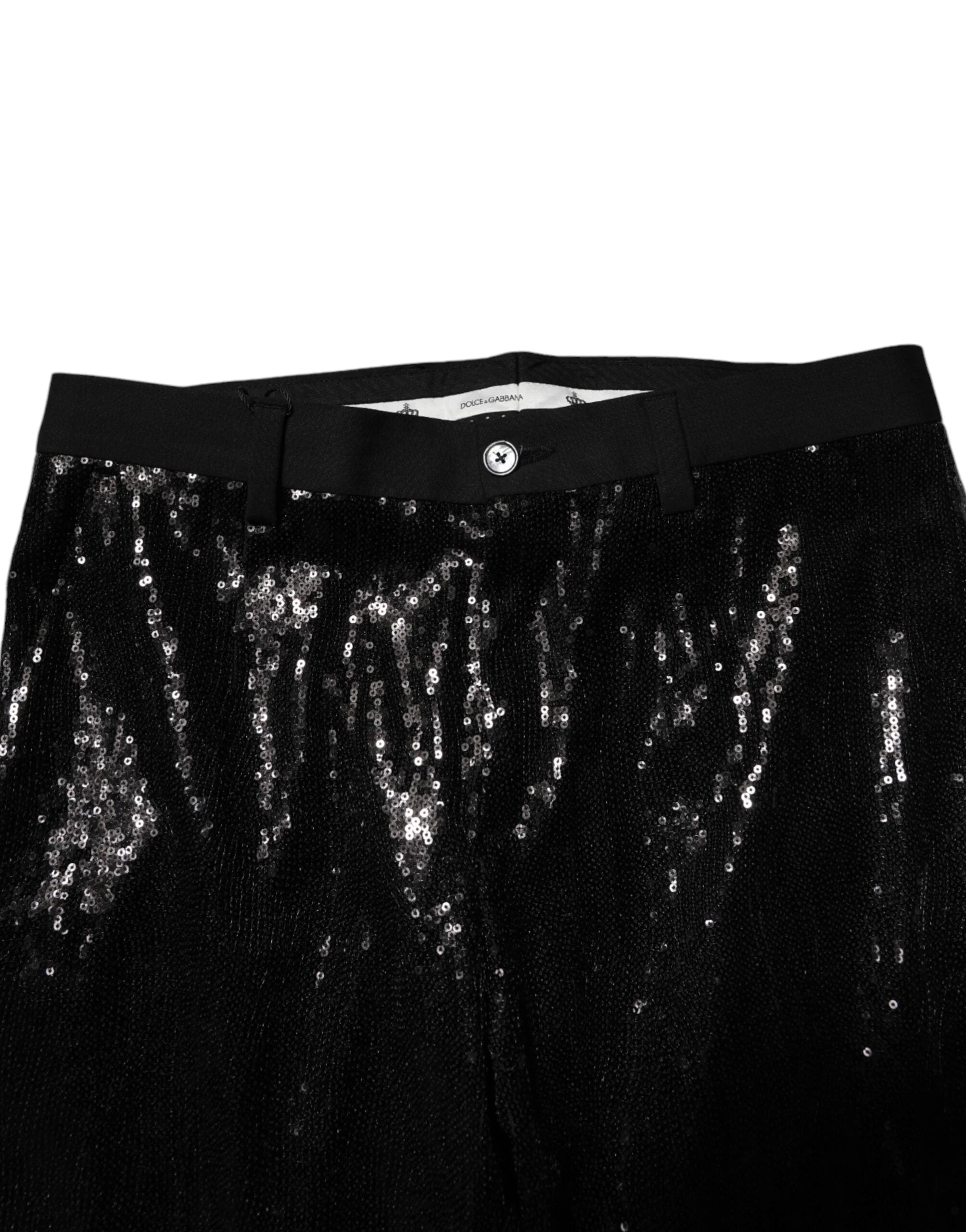 Dolce & Gabbana Black Sequined Embellishment Pants - IT44 | XS - Trousers