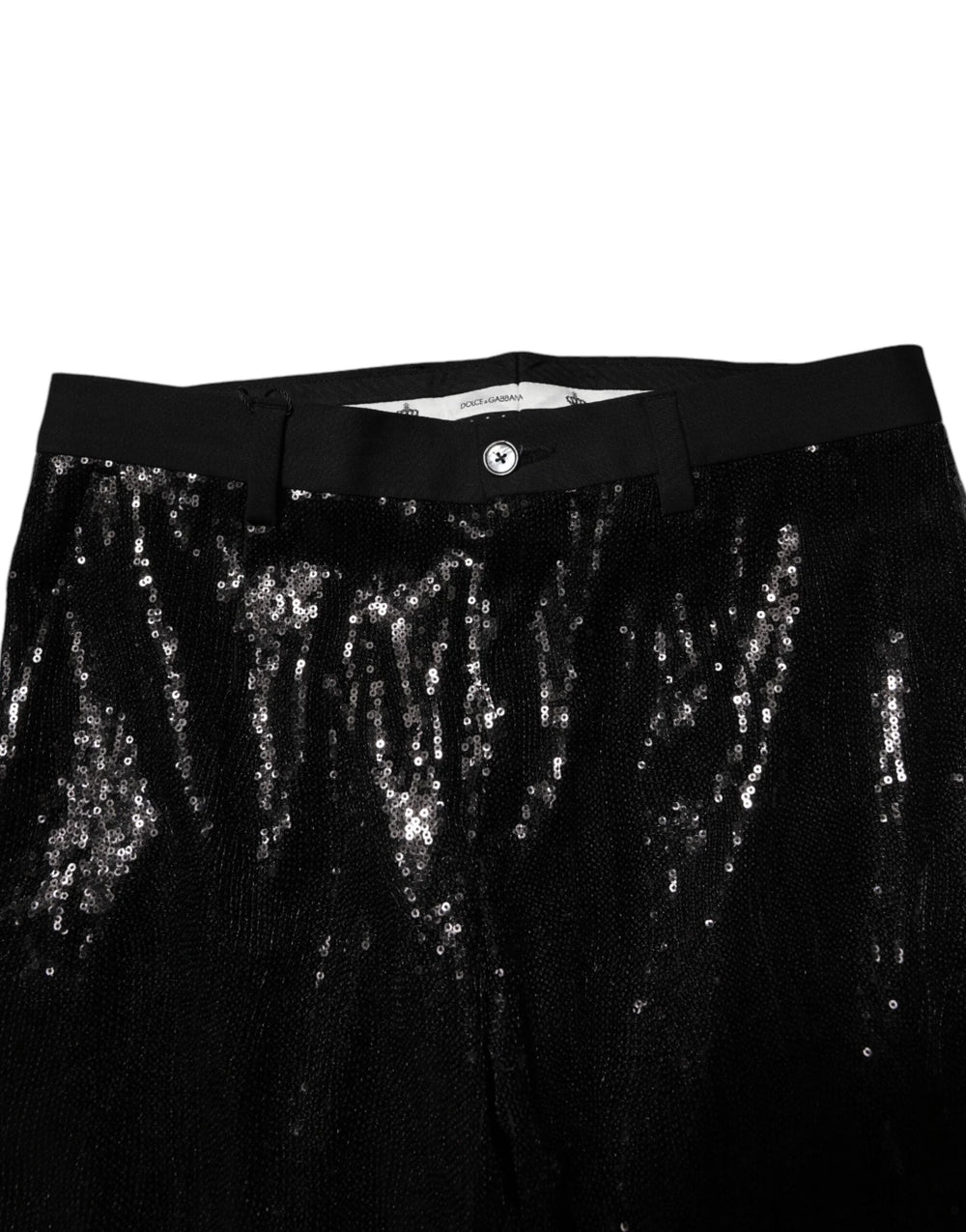Dolce & Gabbana Black Sequined Embellishment Pants - IT44 | XS - Trousers