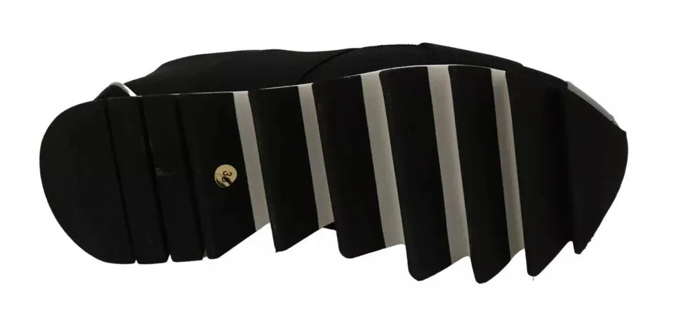 Dolce & Gabbana Black Shark Neoprene Stretch Sneakers Shoes - EU36/US5.5 - Sneakers