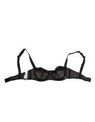 Dolce & Gabbana Black Sheer Mesh Underwire Bra Underwear - IT2 | S - Bras