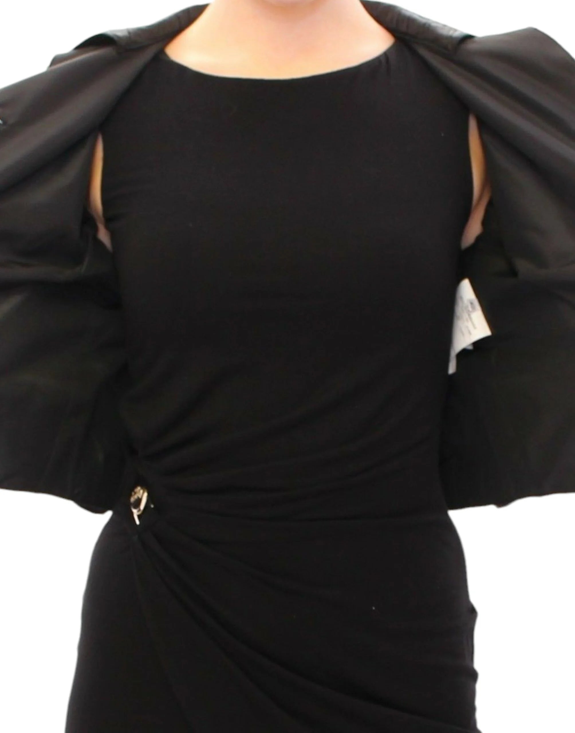 Dolce & Gabbana Black Short Bolero Shrug Jacket Coat - IT40|S - Bolero Jackets