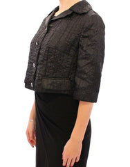 Dolce & Gabbana Black Short Bolero Shrug Jacket Coat - IT40|S - Bolero Jackets