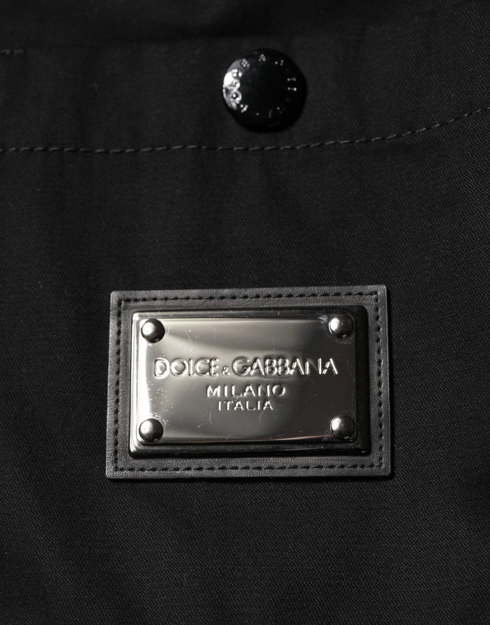 Dolce & Gabbana Black Short Sleeve Button Men Casual Shirt - IT44 | 3XL - Shirts