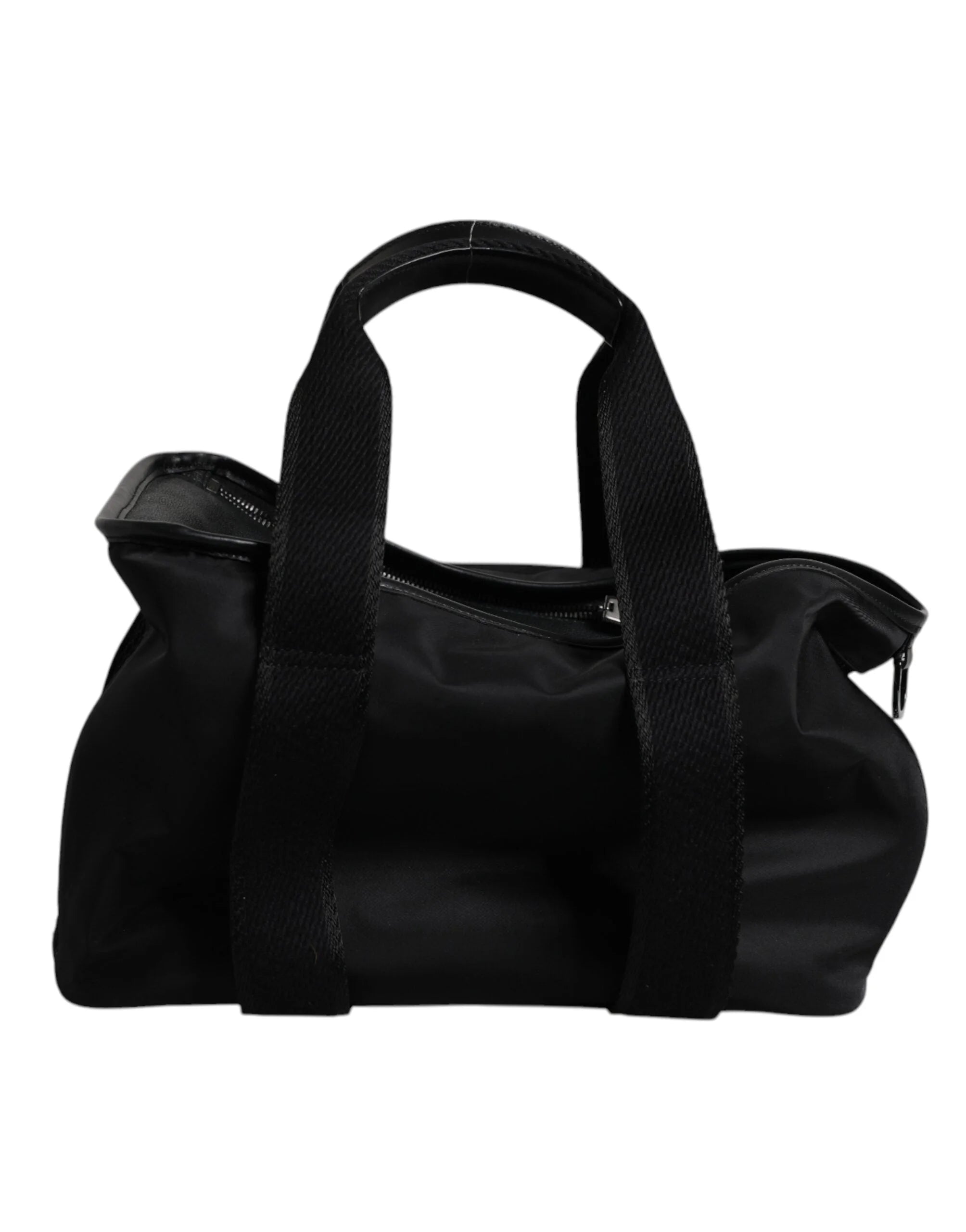 Dolce & Gabbana Black Shoulder Strap Pet Carry Logo Plaque Bag