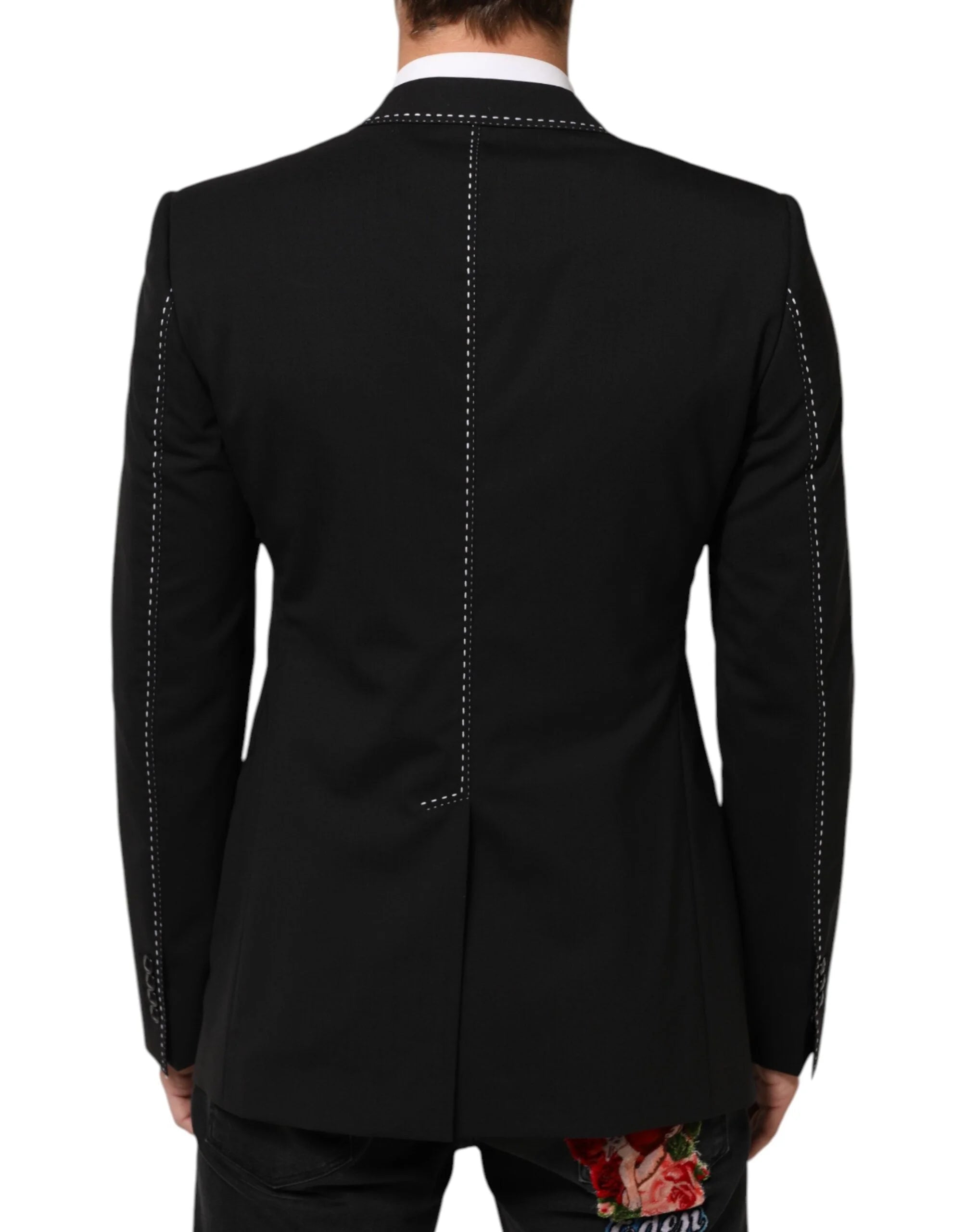 Dolce & Gabbana Black SICILIA 2 Buttons Suit Jacket Blazer - IT48 | M - Sport Jackets