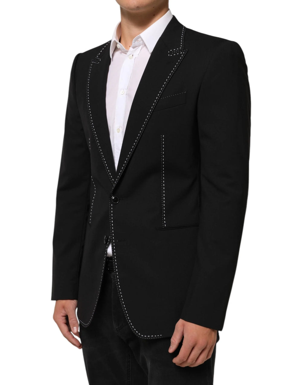 Dolce & Gabbana Black SICILIA 2 Buttons Suit Jacket Blazer - IT48 | M - Sport Jackets