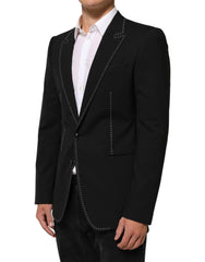Dolce & Gabbana Black SICILIA 2 Buttons Suit Jacket Blazer - IT48 | M - Sport Jackets