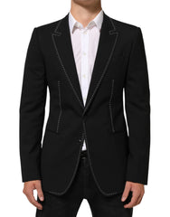 Dolce & Gabbana Black SICILIA 2 Buttons Suit Jacket Blazer - IT48 | M - Sport Jackets