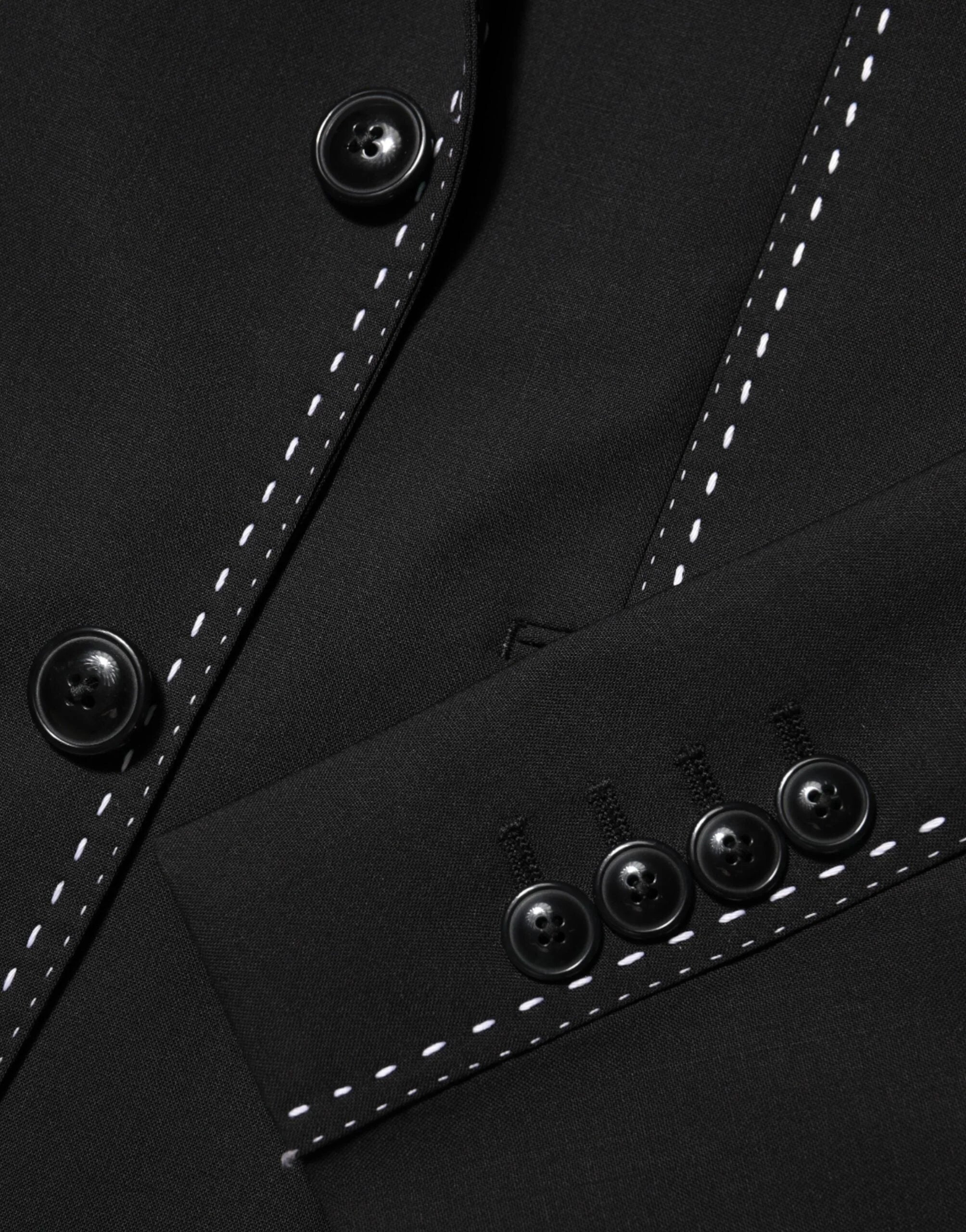 Dolce & Gabbana Black SICILIA 2 Buttons Suit Jacket Blazer - IT48 | M - Sport Jackets