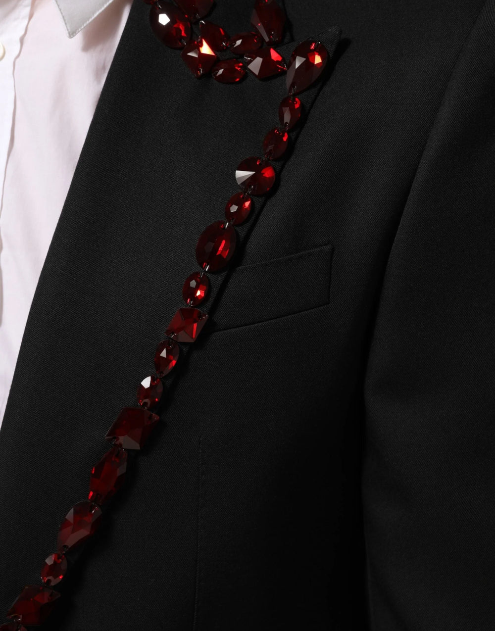 Dolce & Gabbana Black SICILIA Crystal Embellished Men Blazer - IT50 | L - Sport Jackets