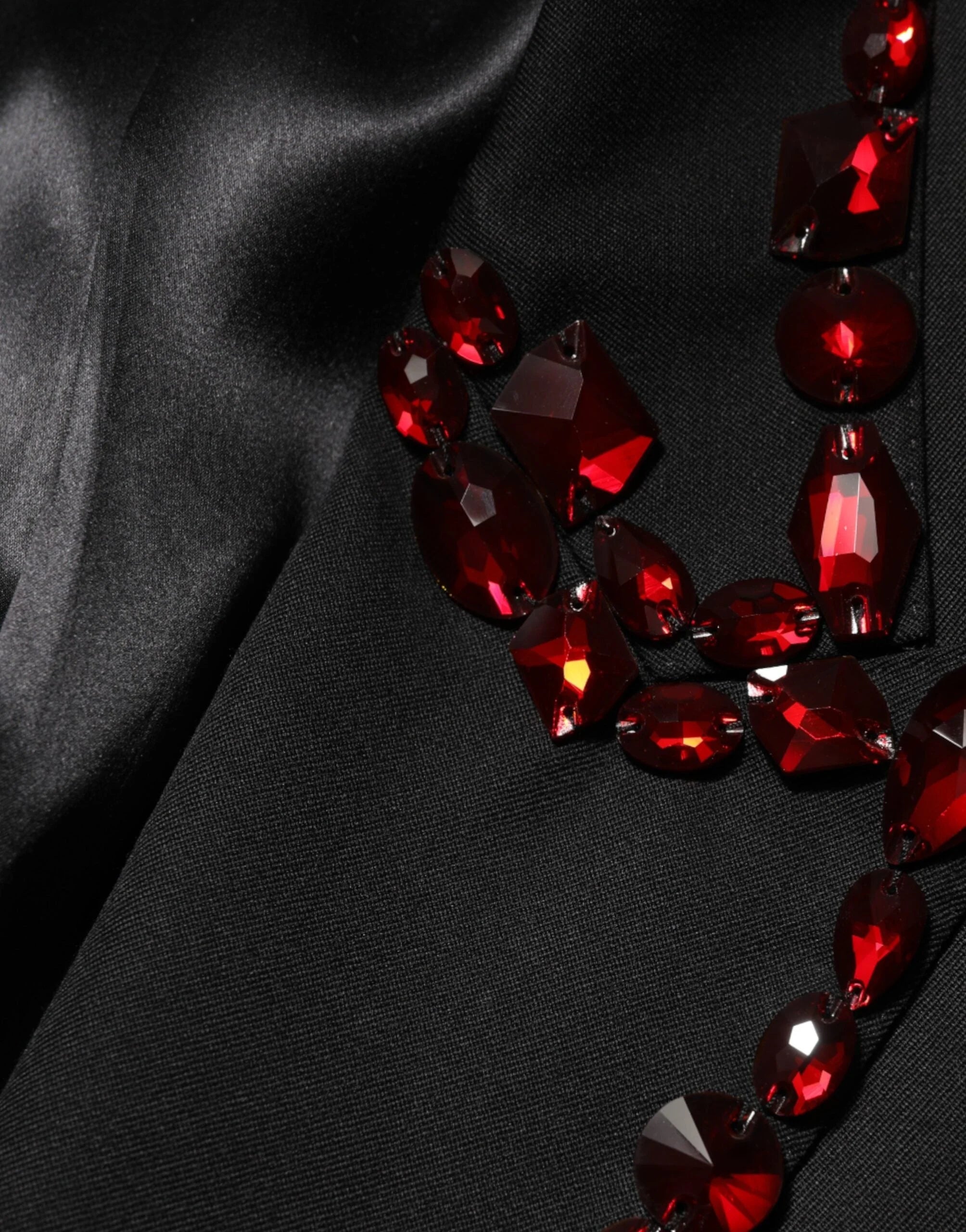 Dolce & Gabbana Black SICILIA Crystal Embellished Men Blazer - IT50 | L - Sport Jackets