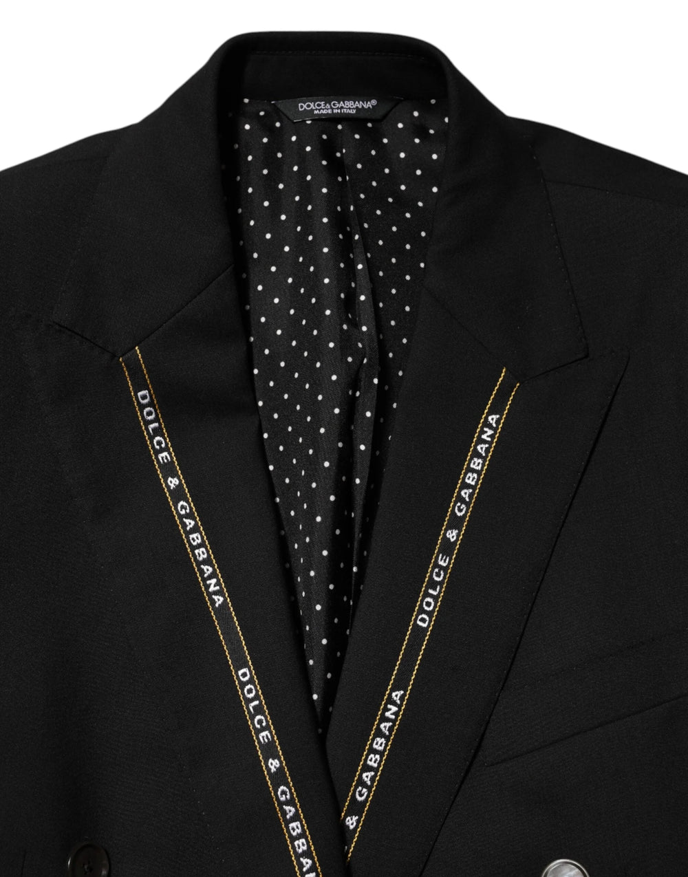 Dolce & Gabbana Black SICILIA Double Breasted Jacket Blazer - IT44 | XS - Coats & Jackets