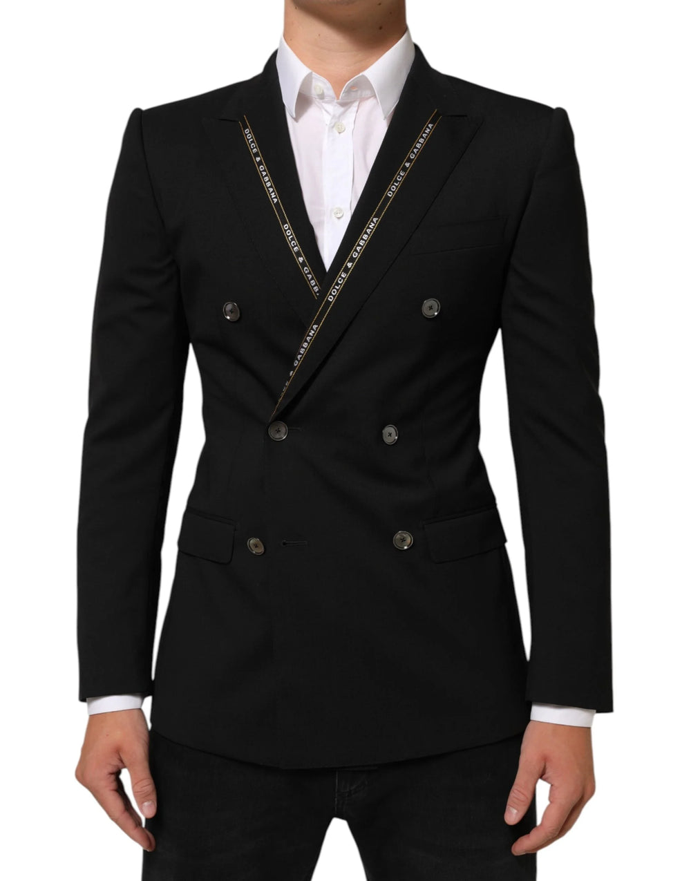 Dolce & Gabbana Black SICILIA Double Breasted Jacket Blazer - IT44 | XS - Coats & Jackets