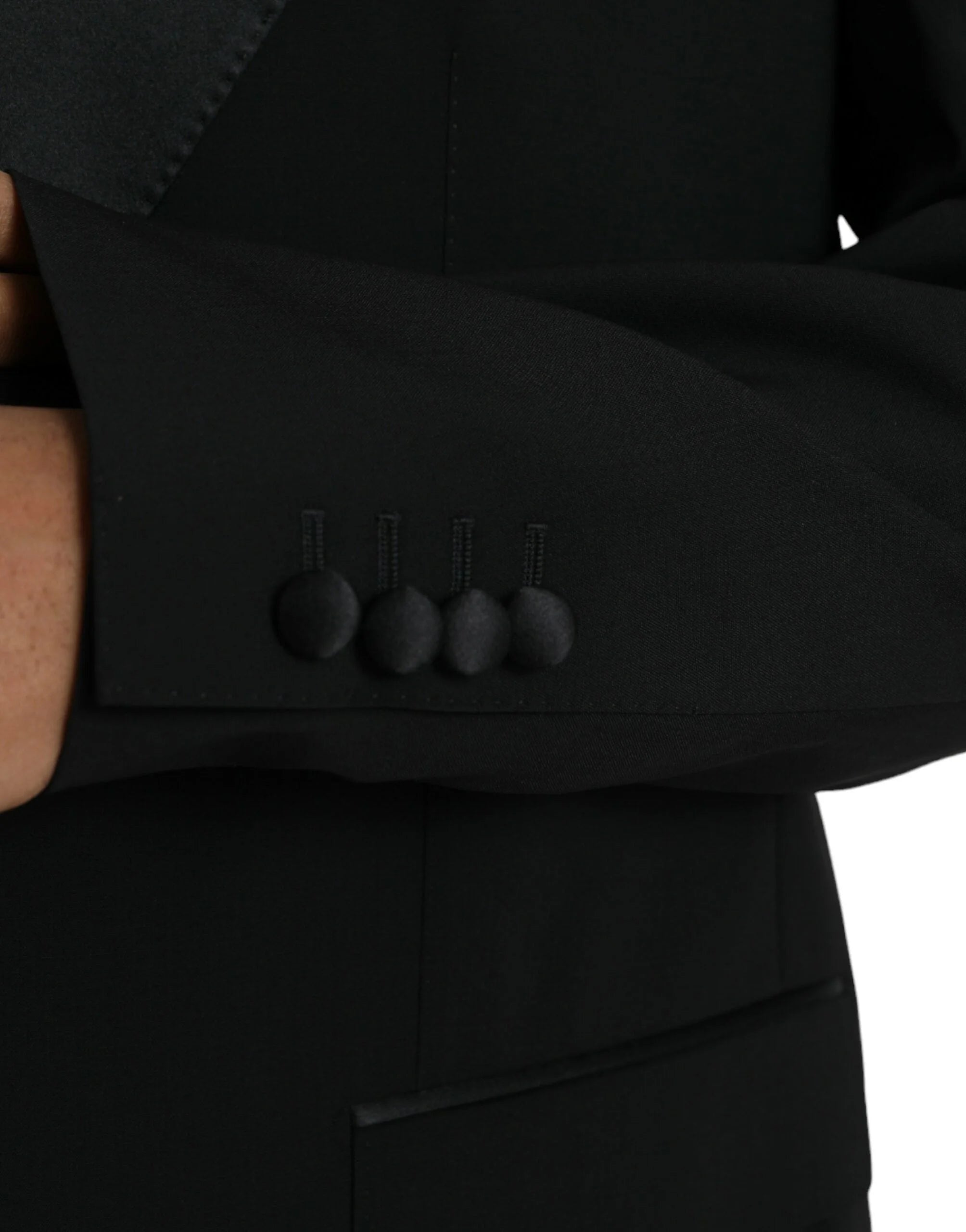 Dolce & Gabbana Black SICILIA Single Breasted Coat Blazer - IT58 | 3XL - Sport Jackets