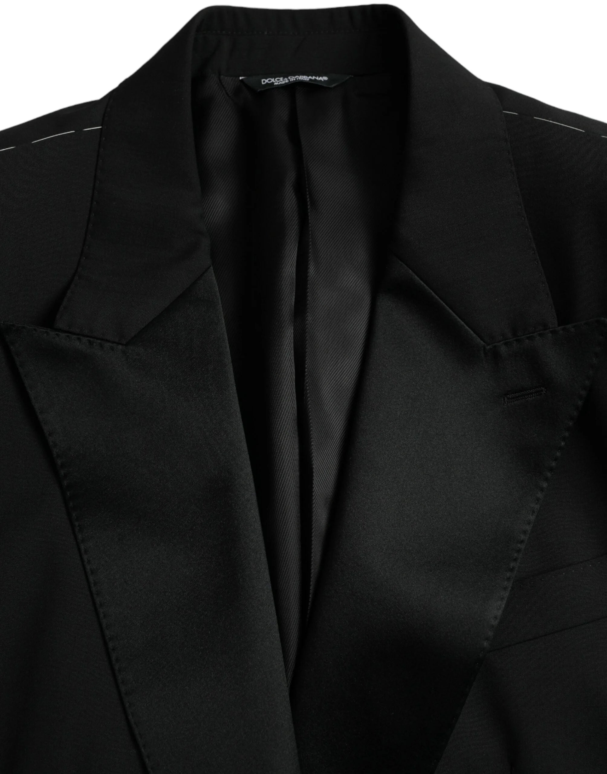 Dolce & Gabbana Black SICILIA Single Breasted Coat Blazer - IT58 | 3XL - Sport Jackets