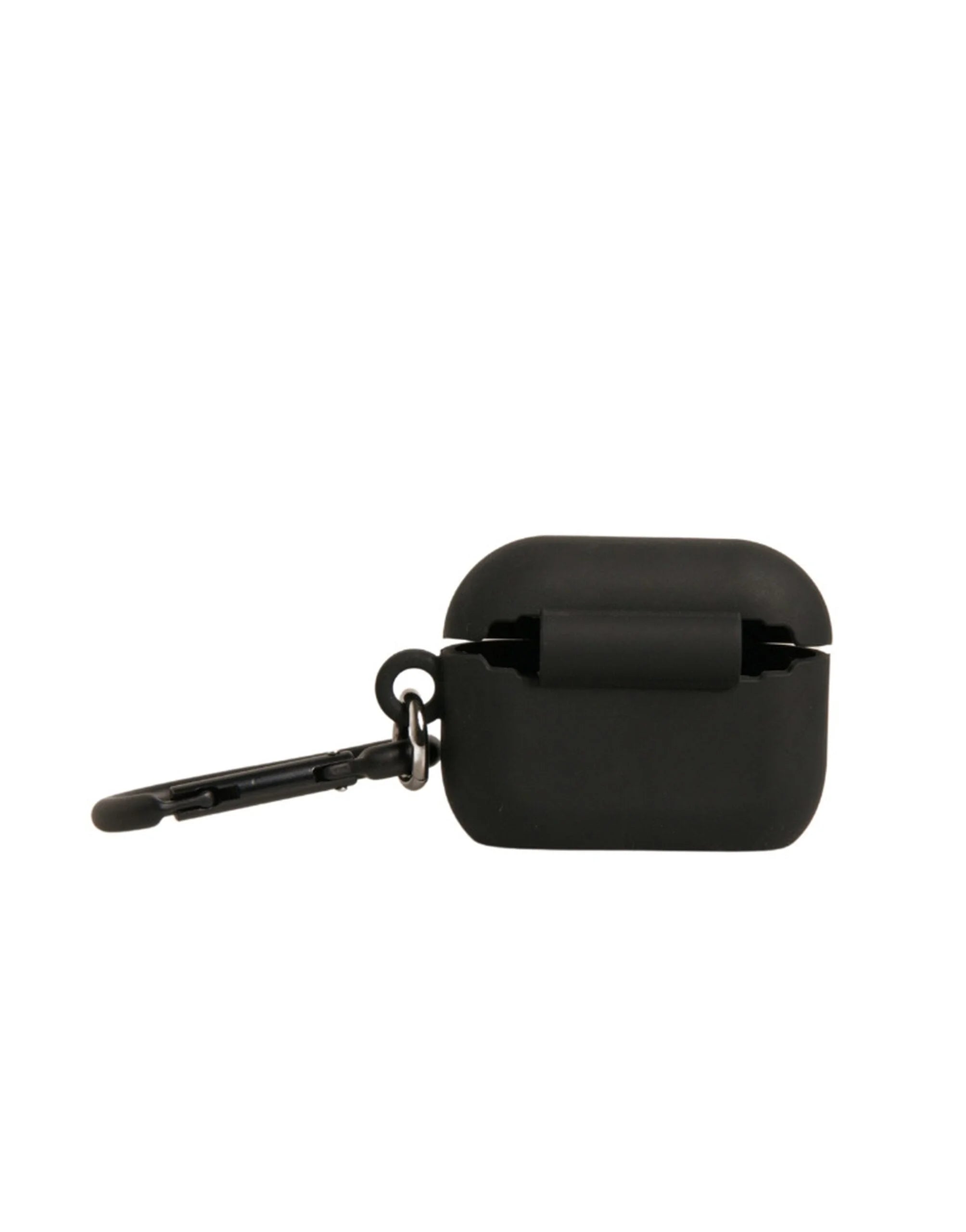 Dolce & Gabbana Black Silicone Rubber Logo Embossed Airpods Case - Headphone Carrying Cases