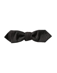 Dolce & Gabbana Black Silk Adjustable Neck Men Bow Tie - Neckties