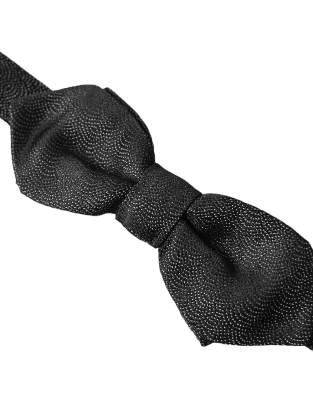 Dolce & Gabbana Black Silk Adjustable Neck Men Bow Tie - Neckties