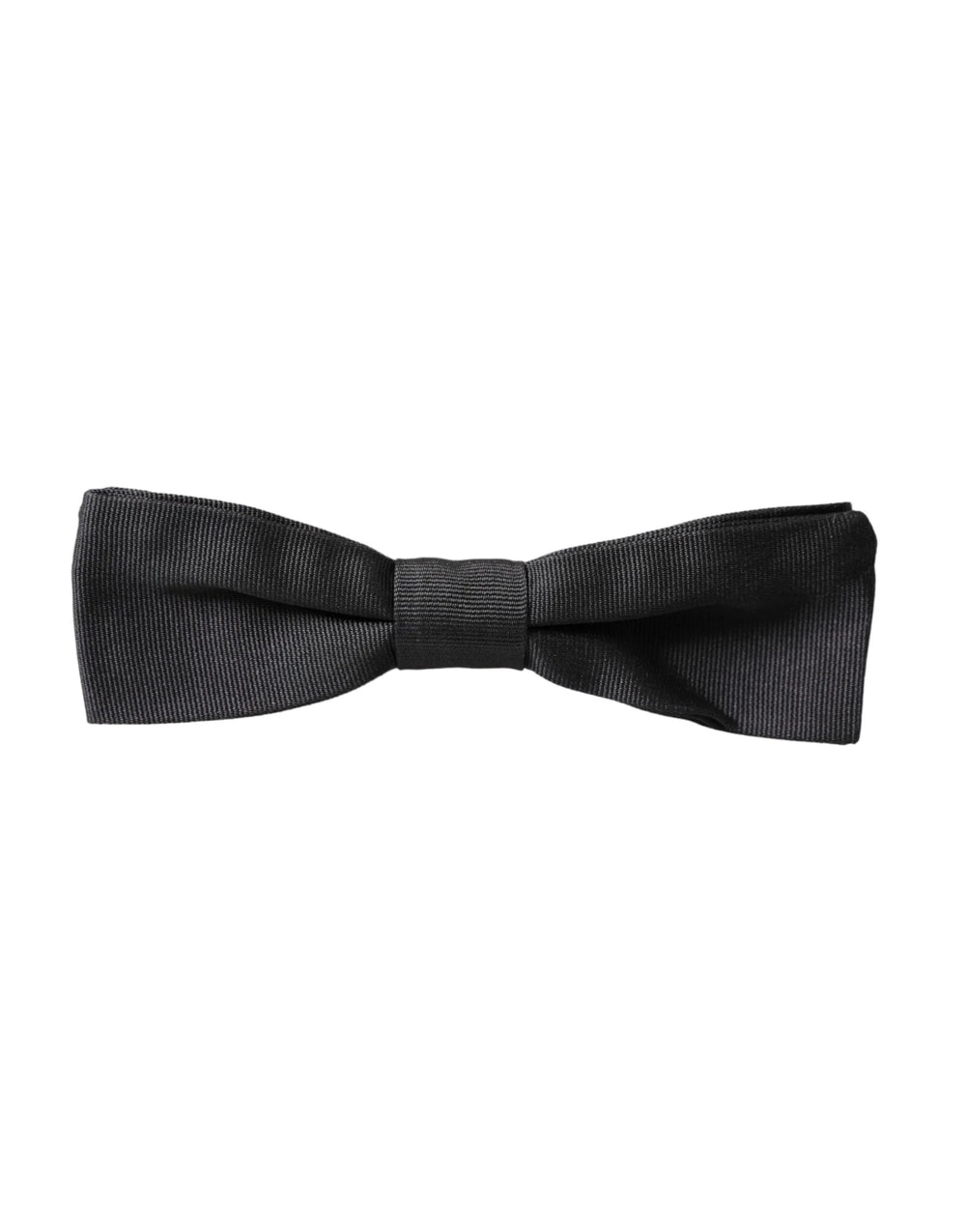 Dolce & Gabbana Black Silk Adjustable Neck Men Bow Tie - Neckties