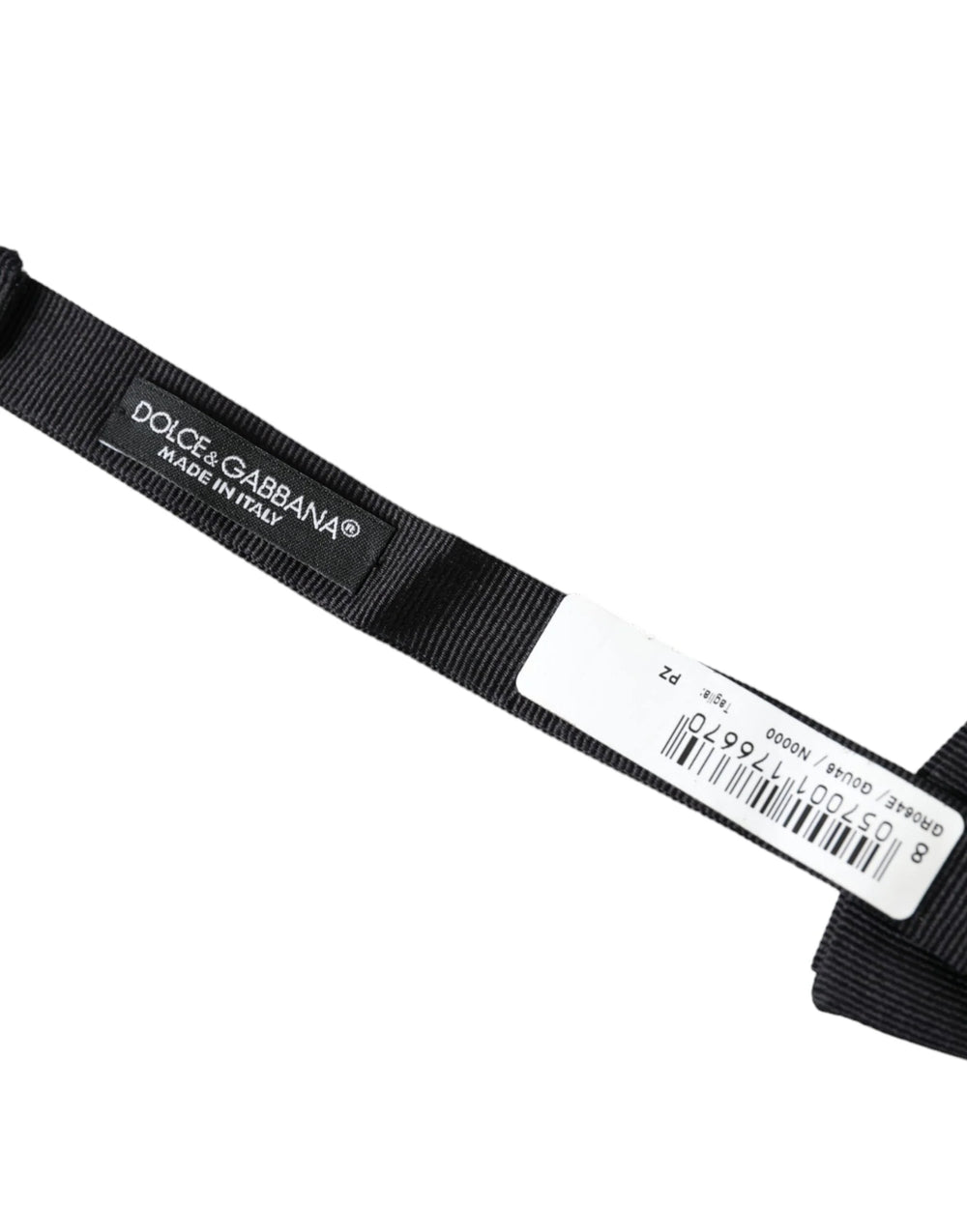 Dolce & Gabbana Black Silk Adjustable Neck Men Bow Tie - Neckties