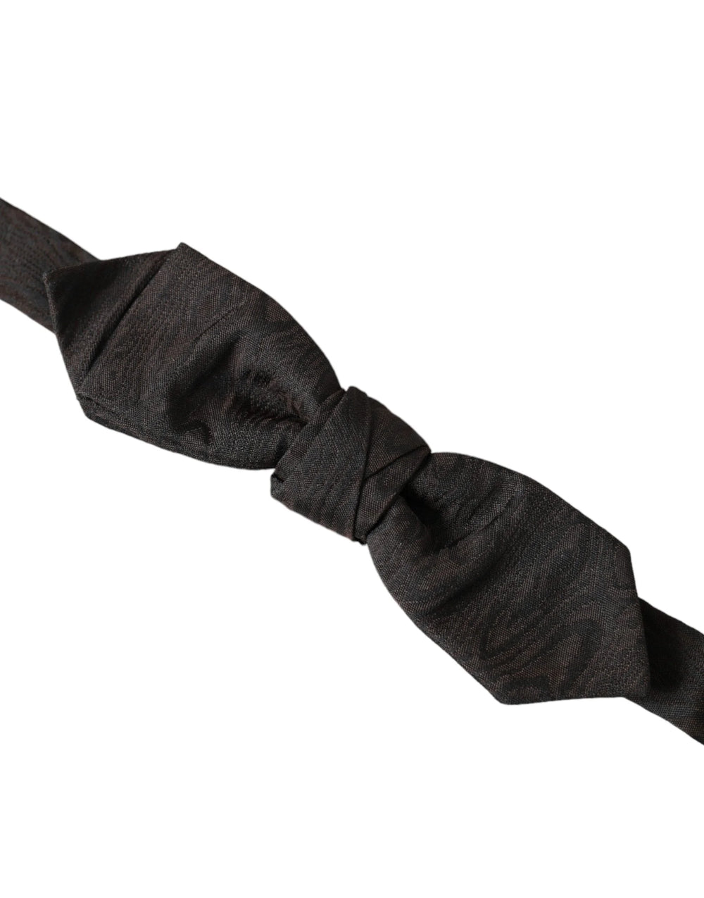 Dolce & Gabbana Black Silk Adjustable Neck Men Bow Tie - Neckties