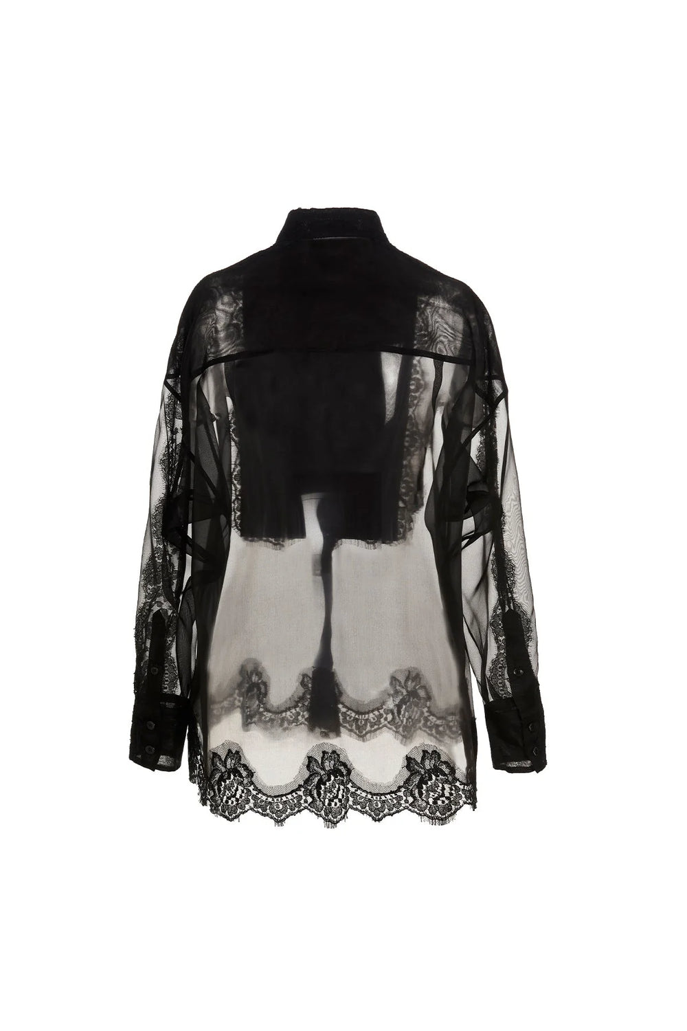 Dolce & Gabbana Black Silk Blouse