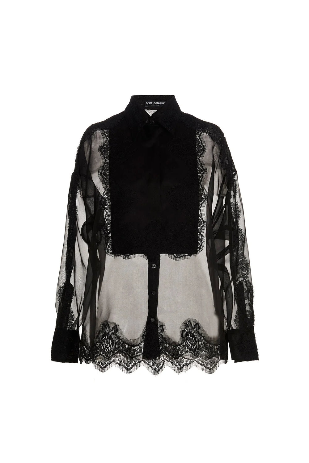 Dolce & Gabbana Black Silk Blouse