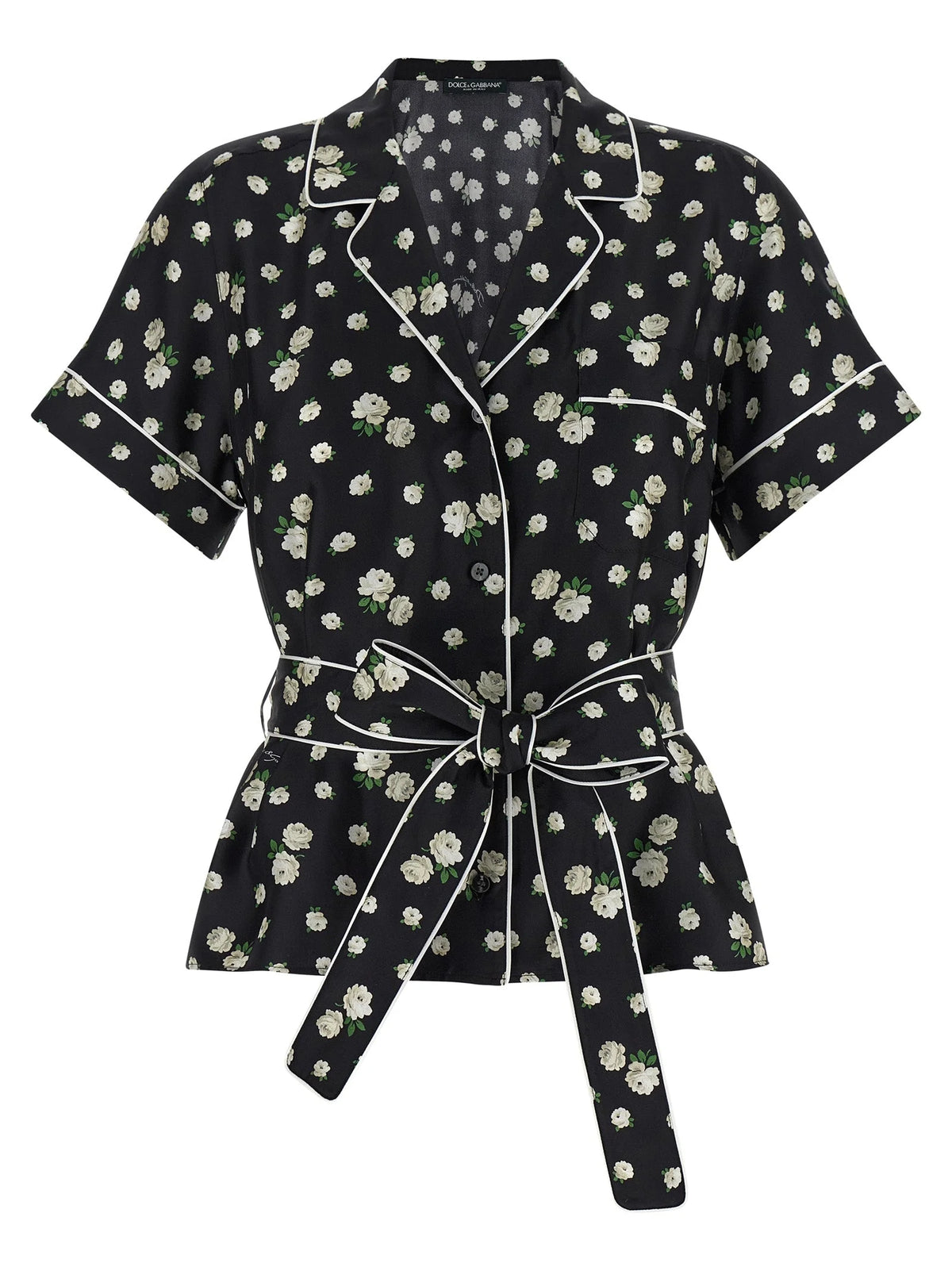 Dolce & Gabbana Black Silk Blouse