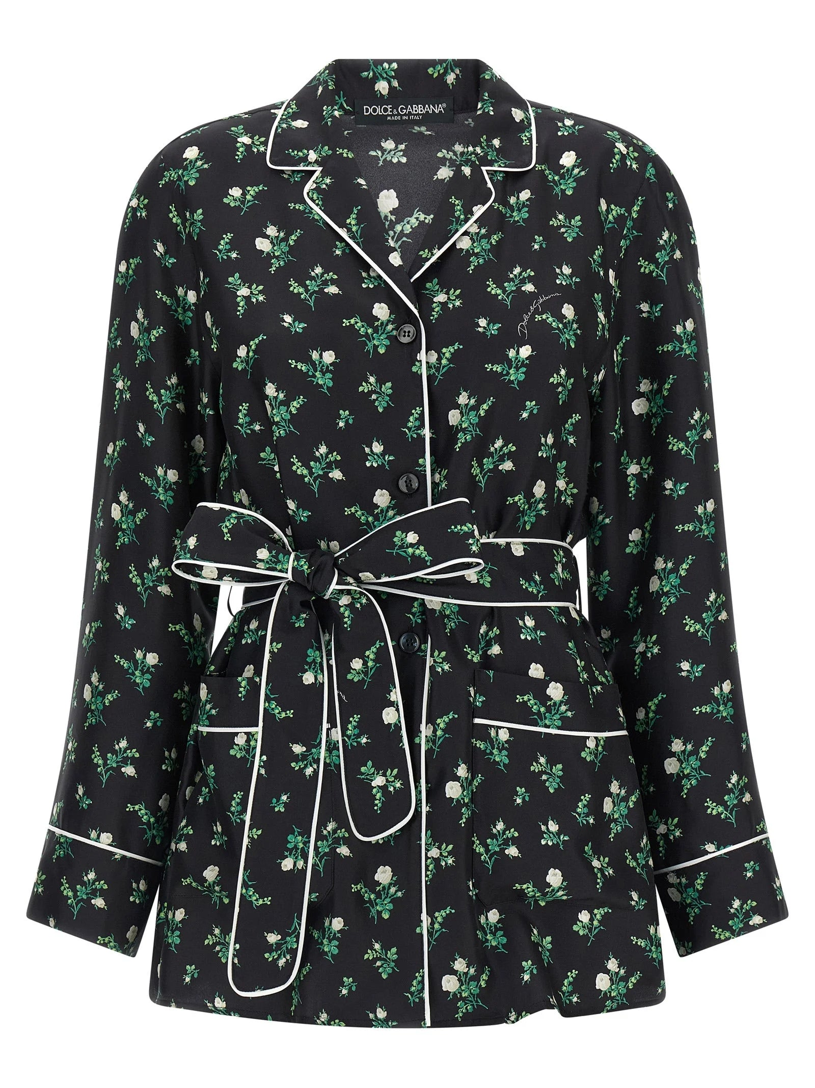 Dolce & Gabbana Black Silk Blouse